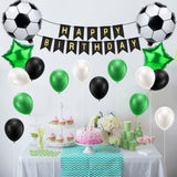 1 x RAW Customer Returns ALTcompluser Football Balloon 5 Years Birthday Decoration Green 5th Birthday Decoration Boys Happy Birthday Garland Decoration Balloons for Children Boy Birthday Party Football Decoration 5th  - RRP €8.99