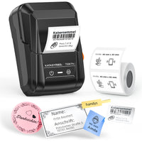 1 x RAW Customer Returns SUPVAN T50M Pro Bluetooth Label Printer with Labels, Wide Waterproof Labels, Versatile App with 30 Fonts and Over 700 Icons, Labeling Machine for Retail, Office, Organization - RRP €39.99