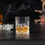 1 x RAW Customer Returns KANARS Whiskey Glasses, Lead-Free Crystal Glasses, 6-Piece Whiskey Glass, Luxurious Gift, 300 ml - RRP €45.99