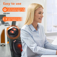 1 x RAW Customer Returns Shiatsu massager, massage cushion for neck, shoulder, back, back massager with rotating massage heads with heat function for office, home, Mother s Day gift - RRP €39.34