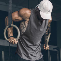 1 x RAW Customer Returns COOFANDY Men s Sleeveless T-Shirt, 2 Units, For Gym, Bodybuilding, Sleeveless, Dark Gray 1 Piece , S - RRP €21.14