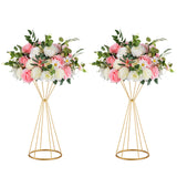 1 x RAW Customer Returns Pieces Metal Flower Trumpet 50cm Height Vase Wedding Centerpiece Vase Table Decoration for Wedding Anniversary Ceremony Party Birthday Event Aisle Decoration - RRP €35.78