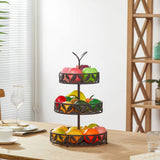 1 x RAW Customer Returns Ouseen 3 Tier Fruit Basket for Kitchen, Fruit Bowl Holder, Removable Fruit Storage Baskets Stand for Counter Kitchen Worktop Dining Table - RRP €42.99