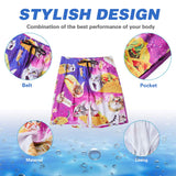 1 x RAW Customer Returns ALISISTER Men s Swim Trunks 3D Funny Cat Printed Elastic Waist Hawaii Holiday Beach Board Surfing Swim Shorts for Men With Pockets L - RRP €18.99