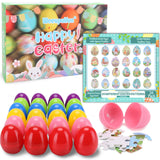 1 x Brand New Weeupolfun 24 Pieces Pre-Filled Easter Eggs with Puzzles - Easter Basket Filling Toys - Ideal for Easter Egg Hunts, Gifts, Party Favors and Classroom Prizes Easter Puzzles - RRP €11.86