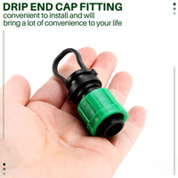 1 x RAW Customer Returns Bopfimer Irrigation Hose End Cap One Drip Universal 1 2 Inch End Cap Cap, for Sprinkler Hose with 16mm Drip Tape - RRP €9.62