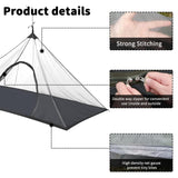 28 x Brand New Mosquito net tent with zipper, mosquito net outdoor 220 x 120 x 100 cm, ultralight mosquito net travel with carrying bag, insect protection tent for hiking, camping, fishing, black - RRP €471.52