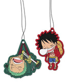 1 x RAW Customer Returns 2in1 Car Fragrance Tree Air Freshener, Car Air Freshener Auto Scent Anime One Piece, Monkey D. Luffy Roronoa Zoro Sleepy Chibi Black Ice  - RRP €9.06