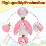 1 x Brand New Pipihome Cute Bunny Doll Toy, Floppy Ear Rabbit Plushie with Strawberry Plush Toy Gifts for Kids Strawberry Bunny1  - RRP €19.2