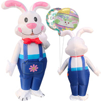 1 x RAW Customer Returns Raveparty Inflatable Bunny Costume for Adults, Men and Women s Harneval Costume, Bunny Costume for Adults, Carnival Costume, Carnival Costume, 160 to 190cm Style A, Adults  - RRP €38.99