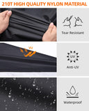 1 x RAW Customer Returns Ohuhu Bicycle Cover for 2 Bikes Waterproof 210T Oxford Fabric High Quality Bicycle Garage Tarpaulin Waterproof 200 x 110 x 90 CM Bicycle Protective Cover with Bag - RRP €20.94