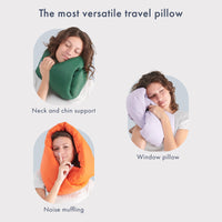 1 x RAW Customer Returns Huzi Design Infinity Pillow - Travel Pillow Neck Pillow Ideal for Travel Office Design Soft Neck Support Pillow Gray  - RRP €49.99