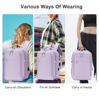 1 x RAW Customer Returns BAGZY Backpack Hand Luggage 40x20x25 Ryanair Travel Backpack Laptop Bag 15.6 Inch Backpack School Cabin Bag Flight Approved Daypack Travel Bag with USB Charger for Office College Blue  - RRP €43.88