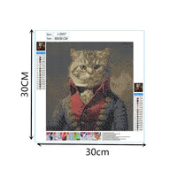 103 x Brand New 5D DIY Diamond Art Painting Complete Kit,DIY Diamond Painting Kit, Rhinestone Diamond Embroidery Cross Stitch Painting for Home Wall Decor,Kids,Cartoon Mr. Cat  - RRP €754.99