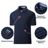 1 x RAW Customer Returns geeksport Polo Men s Short Sleeve Golf T-Shirt with Lightweight Outdoor Summer Tennis Sports Breathable - RRP €33.26