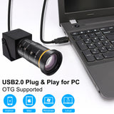 1 x RAW Customer Returns Svpro HDMI Camera 4K USB Camera HD Streaming Webcam with 5-50mm Telephoto Zoom Manual Lens Industrial Camera H.265 CS Mount Camera 10X Optical Zoom Camera for PC Computer, Laptop, Surveillance - RRP €163.2