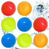 9 x Brand New TOPJOWGA Water Bombs Balls Set, 8 Pieces Quick-Fill Water Bombs, Self-Closing Water Balloons, Splash Balls, Reusable, Water Balloon for Children, Garden, Pool, Water Fun - RRP €99.81