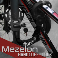 1 x RAW Customer Returns Mezelon E Scooter Lock 8mm Bicycle Lock High Security Locks Handcuff Lock Heavy Duty Locks for E Scooters Bicycles E-Bikes Motorcycles - RRP €79.99