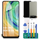 1 x RAW Customer Returns TFT LCD Display for OPPO Reno8 Lite 5G for OPPO Reno8 Lite, Replacement for Reno 8 Lite Touch CPH2343 Digitizer without Frame Black, No Fingerprint Recognition  - RRP €33.8