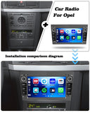 1 x RAW Customer Returns Hikity 2G 64G Android 13 Car Radio for Opel Corsa Astra Antara Zafira Meriva Vivaro with Wireless Apple CarPlay Android Auto, 7 Inch Touchscreen Car Radio with Sat Nav WiFi RDS FM USB Rear View Camera - RRP €201.67