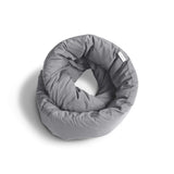 1 x RAW Customer Returns Huzi Design Infinity Pillow - Travel Pillow Neck Pillow Ideal for Travel Office Design Soft Neck Support Pillow Gray  - RRP €49.99