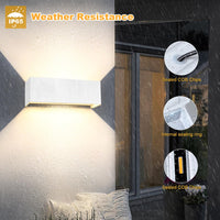 1 x RAW Customer Returns Kingwen 30W LED Wall Lights Indoor Outdoor Wall Lamp Up and Down Adjustable Light Beam 3000K Outdoor Lamp Warm White LED Outdoor Wall Light IP65 Waterproof - RRP €50.16