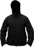 1 x RAW Customer Returns TACVASEN Men s Fleece Jacket Military Outdoor Windproof Jacket with Hood - Size M, Black - RRP €58.46