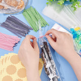 1 x Brand New OLYCRAFT 300 Pcs Cellophane Bag Set Treat Cellophane Bag Kit Cookie Bags with Paper Stickers for Packaging Cookies and Gifts - 3 Sizes - RRP €19.2