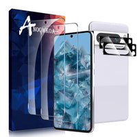 17 x Brand New Anoowkoa 2 Pack Tempered Glass for Google Pixel 8 Pro 2 Pack Camera Screen Protector, Ultra-Resistant Anti-Scratch Screen Protector - RRP €183.6