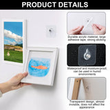 1 x Brand New Picture hooks self-adhesive, 20 pieces picture adhesive hooks picture hangers self-adhesive, transparent picture hanging without drilling wall hooks for pictures posters photos decorative paintings - RRP €24.0