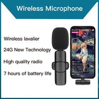 1 x Brand New Wireless Lavalier Microphone for USB-C andriod phones, Video, YouTube Facebook Live Stream, Vlog, Interview, Auto-syncs Clip-on, Plug-Play No Need App or Bluetooth  - RRP €31.2