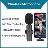 1 x Brand New Wireless Lavalier Microphone for USB-C andriod phones, Video, YouTube Facebook Live Stream, Vlog, Interview, Auto-syncs Clip-on, Plug-Play No Need App or Bluetooth  - RRP €31.2