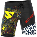 1 x RAW Customer Returns SMMASH compression pants men s sports pants short shorts Thaibox Muay Thai pants boxing pants sports pants training shorts breathable abrasion-resistant - RRP €51.76