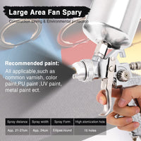 1 x RAW Customer Returns Pindex HVLP paint gun with 3 nozzles, spray gun with 1.4mm 1.7mm 2.5mm nozzle, paint spray gun with 1000CC aluminum cup, silver - RRP €39.99