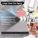 1 x RAW Customer Returns Pindex HVLP paint spray gun with 3 nozzles, spray gun with 1.4mm 1.7mm 2.5mm nozzle, paint spray gun with 1000CC aluminum cup, silver - RRP €41.99