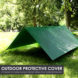 1 x RAW Customer Returns GZBtech tarpaulin fabric tarpaulin waterproof 4x5m 150g m , waterproof protective tarpaulin with eyelets, PE tarpaulin cover film for pool wood garden furniture car boat, UV-stabilized tear-resistant, green - RRP €39.44