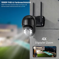 1 x RAW Customer Returns Reobiux Outdoor WiFi Surveillance Camera, 1080P IP Security Camera with 30M Color Night Vision, Human Detection, Two-Way Audio, PTZ Automatic Tracking, Alarm Notification - RRP €49.18