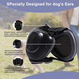 1 x RAW Customer Returns KOPBTBOY earmuffs for dogs, hearing protection for dogs, adjustable dog noise reduction earmuffs, sound insulation and noise reduction hearing protection for dogs black, M  - RRP €35.99