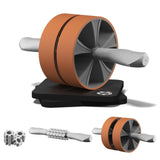 1 x RAW Customer Returns EnterSports abdominal roller, abdominal muscle roller exercise wheels set for core strength muscle training, muscle roller stick reduce muscle soreness, tightness, leg cramps and back pain for home training - RRP €16.36