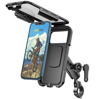 1 x RAW Customer Returns iMESTOU Waterproof Motorcycle Phone Mount Bicycle Phone Mount 1 Ball Handlebar Trunk Mobile Holder Anti-Thief 720 Rotation Aluminum Base for 5.5 -6.8 Cellphones L  - RRP €35.08