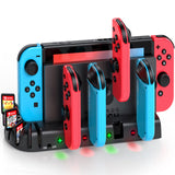 1 x RAW Customer Returns KDD Switch Controller Charging Station Compatible with Nintendo Switch OLED Joy-Con, Switch Charging Station with 8 Games Storage for Nintnedo Switch OLED Model Joycon Nintendo Switch Accessories - RRP €19.32