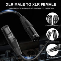 1 x RAW Customer Returns XLR Cable, LEKATO Audio 2 Pack XLR Male to XLR Female Cable Balanced XLR Cable 3-PIN XLR Microphone Cable Compatible with Microphone 1M  - RRP €10.07