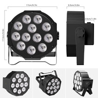 1 x RAW Customer Returns ZonQoonz 4PCS Rechargeable RGBW LED Par, 12 LED Spotlight Battery with Function Timer and 7 Lighting Modes, 8CH LED Stage Lights for Wedding Bar DJ Show Disco - RRP €225.99