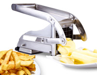 1 x RAW Customer Returns ICO French fries cutter made of stainless steel, professional potato cutter, with 12mm and 9mm blades, anti-slip technology, vegetable cutter, accessories for deep fryers. - RRP €31.63