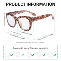 1 x RAW Customer Returns Eyekepper Oversized Reading Glasses - Retro Reading Aid for Women - Brown Tortoise 1.00 - RRP €60.0