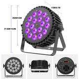 1 x RAW Customer Returns 6 in 1 LED Par Spotlight, 200W 18 LED Stage Light, RGBWA UV DMX512, Disco Light, 7 10 CH, 4 Control Modes, 8 Lighting Modes Perfect for Party Bar Halloween - RRP €92.99