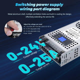 1 x RAW Customer Returns BOSYTRO Adjustable Switching Power Supply AC 110V 220V to DC 0-24V Transformer 25A 600W Voltage Digital Display DC 10A 15A 25A Regulated Switching Power Supply for 3D Printer, CCTV Computer Laboratory - RRP €43.7