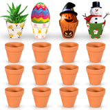 1 x RAW Customer Returns Ulikey Super Mini Terracotta Clay Pots, 16 Pieces Super Small Terracotta Pots, 3cm Mini Flower Pot, Decorate Terracotta Clay Pots, Decorate Mini Clay Pots for Indoor and Outdoor-3cm - RRP €19.15