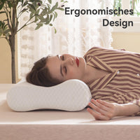 1 x RAW Customer Returns CQQC Adjustable Memory Foam Pillow 4-Heights, Ergonomically Designed Neck Support Suitable for Side and Back Sleeping - RRP €29.99