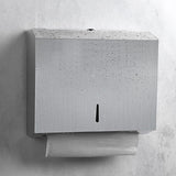 1 x RAW Customer Returns NICEME paper towel dispenser, stainless steel towel dispenser lockable, wall-mounted tissue dispenser, suitable for C V-fold paper towels, offers space for 250-400 sheets - RRP €29.99